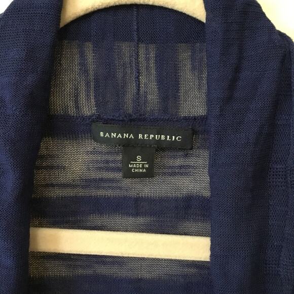Banana Republic Blue Pattern Open Cardigan - Picture 3 of 8
